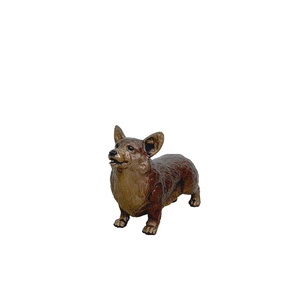 Corgi Dog Bronze Statue – view 1