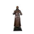 Saint Pio Table-top Bronze Statue – view 1