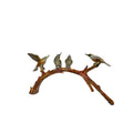 Four Colorful Hummingbirds Table-top Bronze Statue – view 1