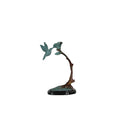 Hummingbird on Flower Bronze Table-top Statue – view 1