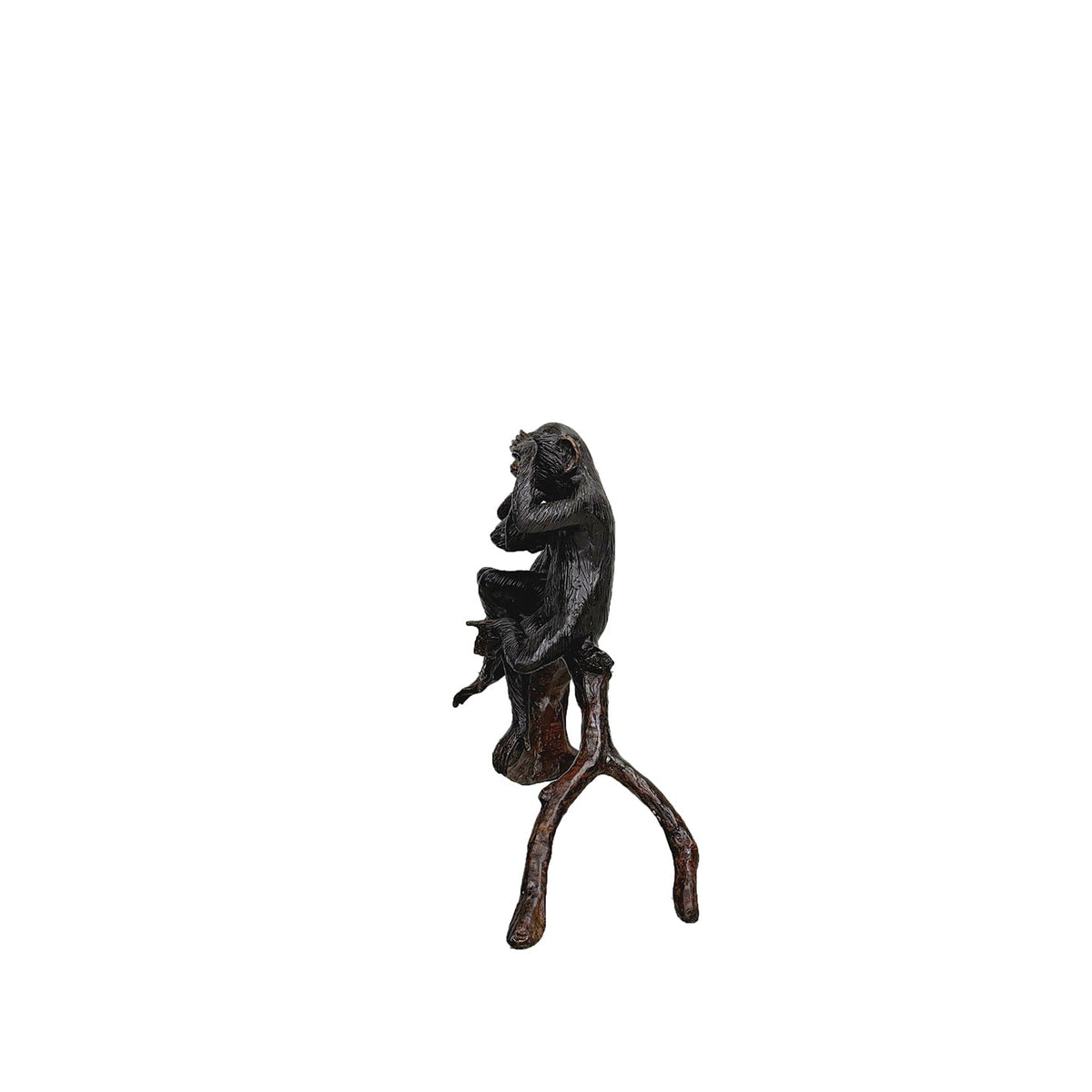 Three Wise Monkeys Table-top Bronze Statue – view 2