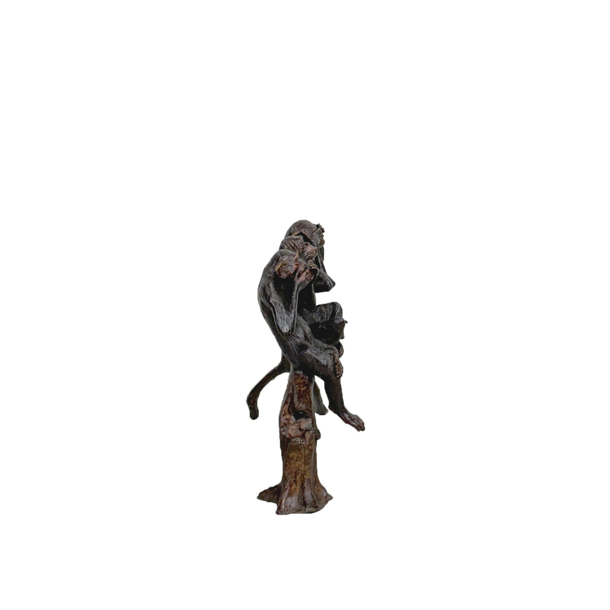 Three Wise Monkeys Table-top Bronze Statue – view 4