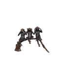 Three Wise Monkeys Table-top Bronze Statue – view 1