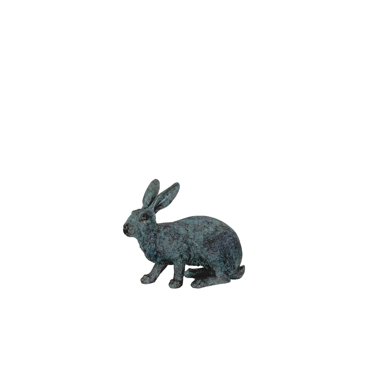 Bunny Rabbit Table-top Bronze Statue – view 3