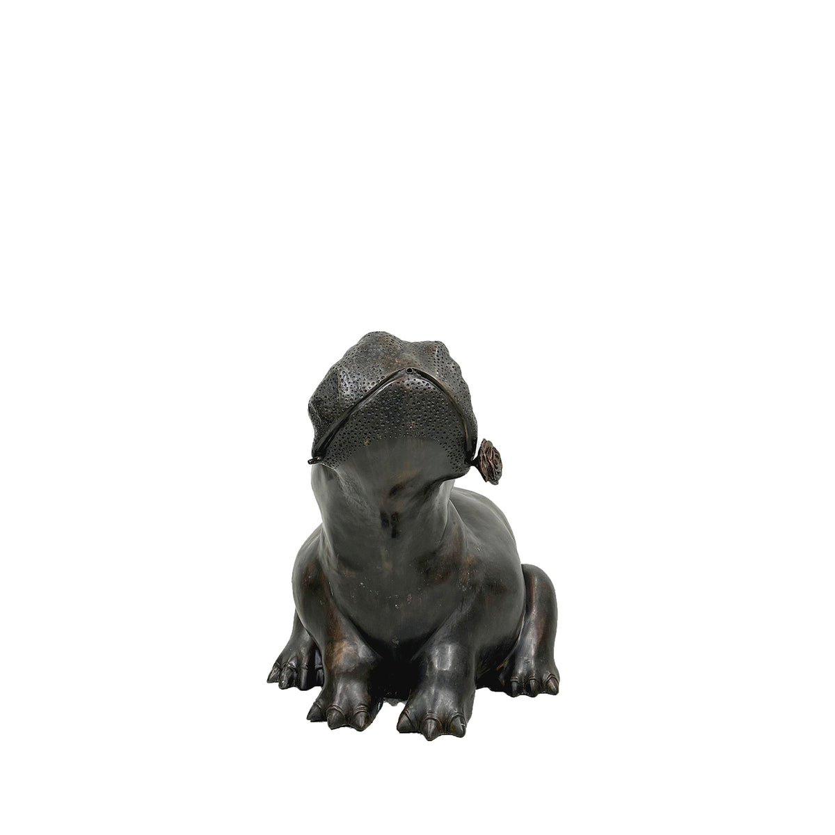 Bronze 'Princess Bella' Hippopotamus Fountain Sculpture – view 3