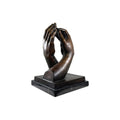 Grasping Hands Bronze Statue - Modern Tabletop Sculpture – view 1