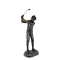 'Bennett' Male Golfer Table-top Bronze Statue – view 1