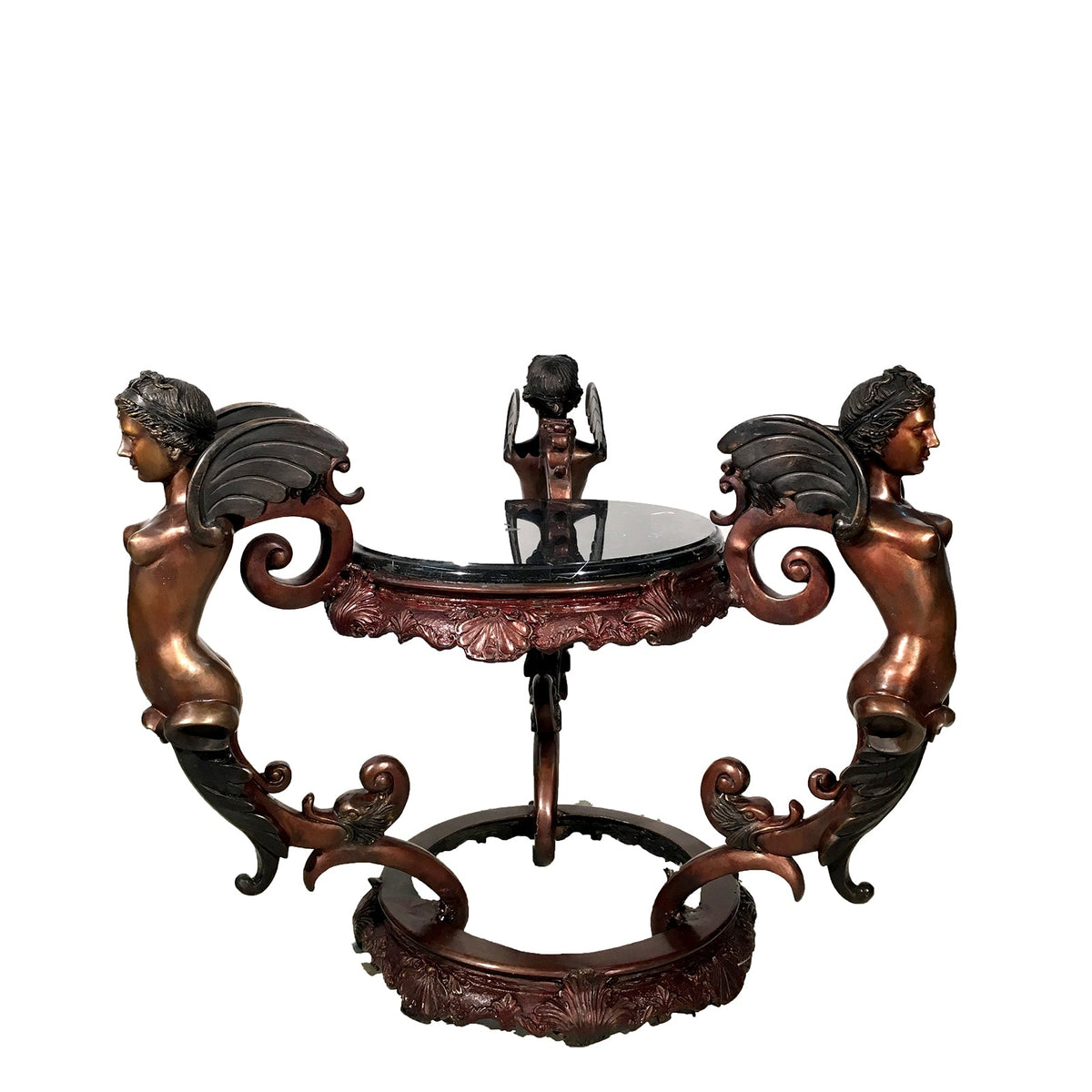 Angel Trio Bronze Table Base – view 1