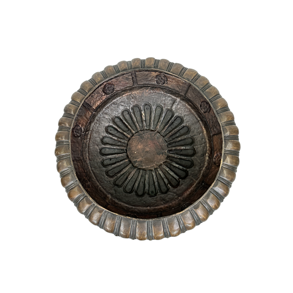 Bronze Birdbath Bowl on Pedestal – view 4