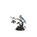 Bluebird on Branch Table-top Bronze Statue – view 1