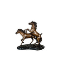 Two Horses Bronze Table-top Statue – view 1