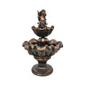 Bronze Putto on Fish Shell Fountain – view 1
