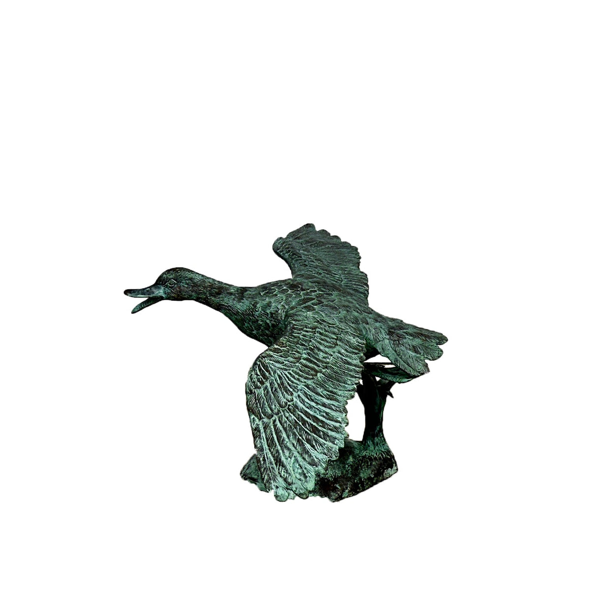 Flapping Duck Bronze Statue – view 1
