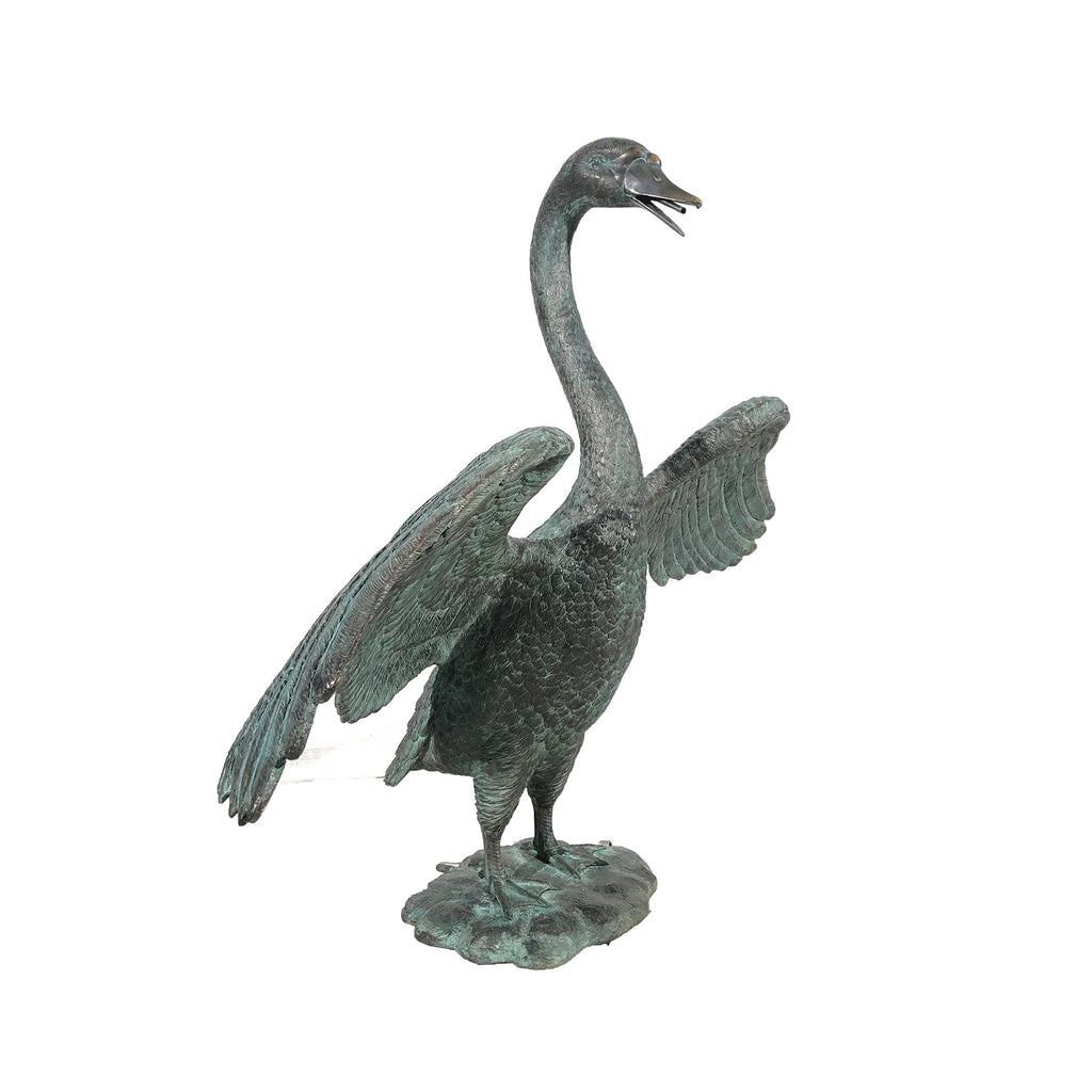 Swan Fountain Bronze Statue – view 1