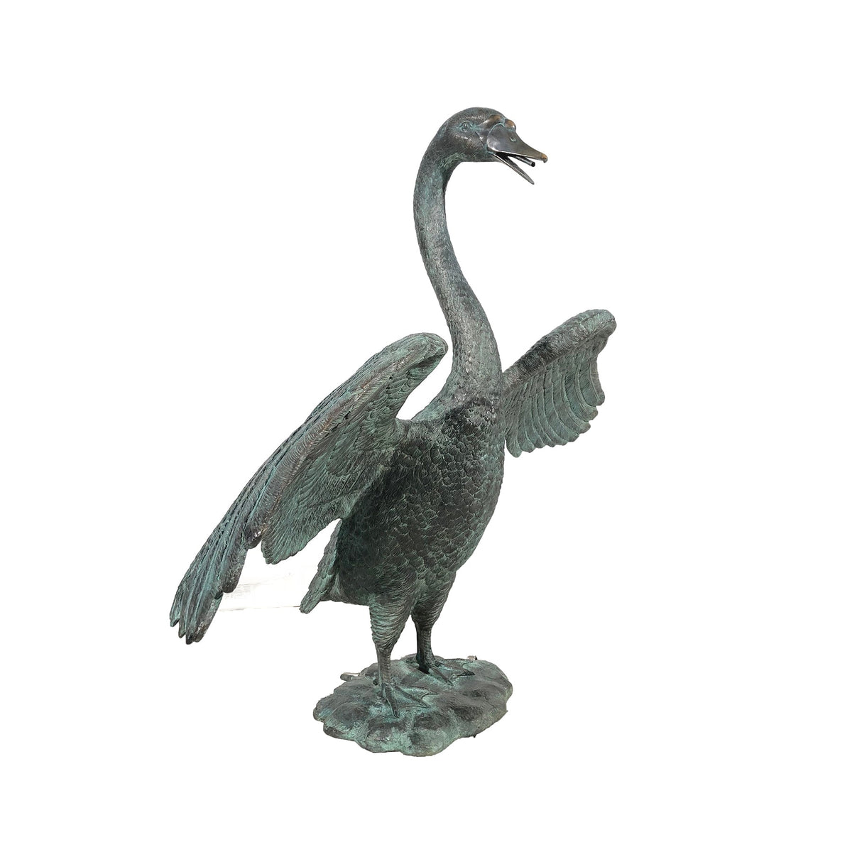 Swan Fountain Bronze Statue – view 1