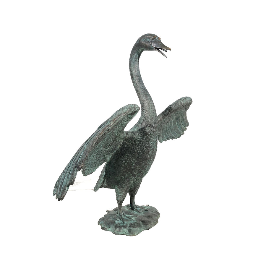 Swan Fountain Bronze Statue – view 1