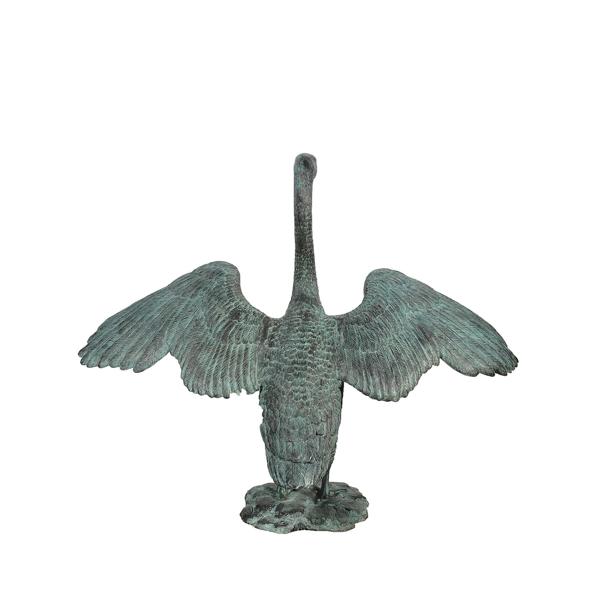 Swan Fountain Bronze Statue – view 2