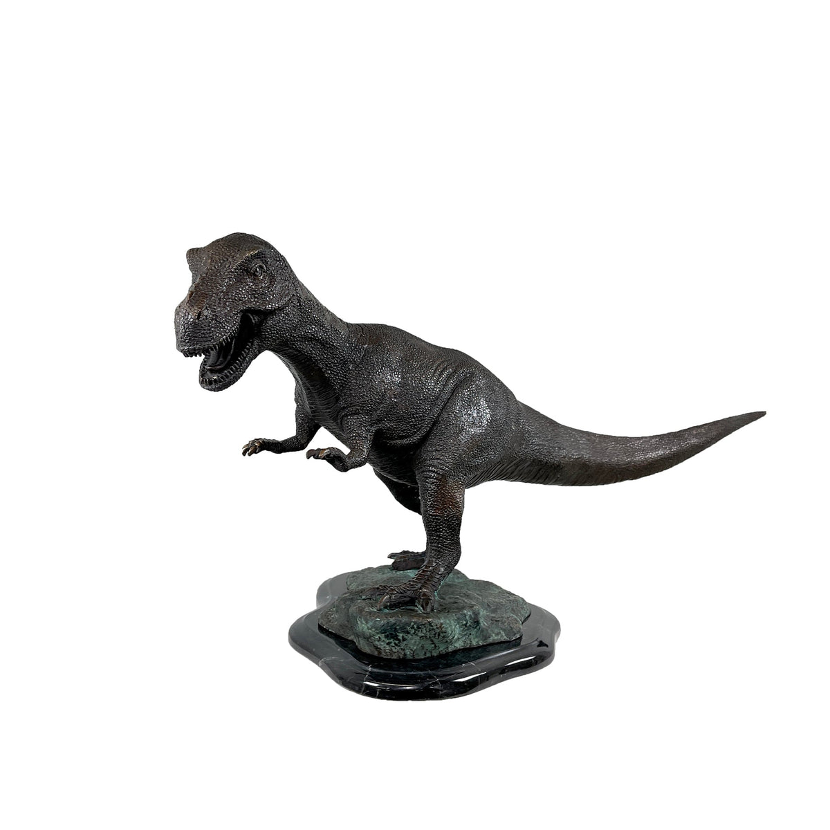 Tyrannosaurus Rex Dinosaur Table-top Bronze Statue – view 1