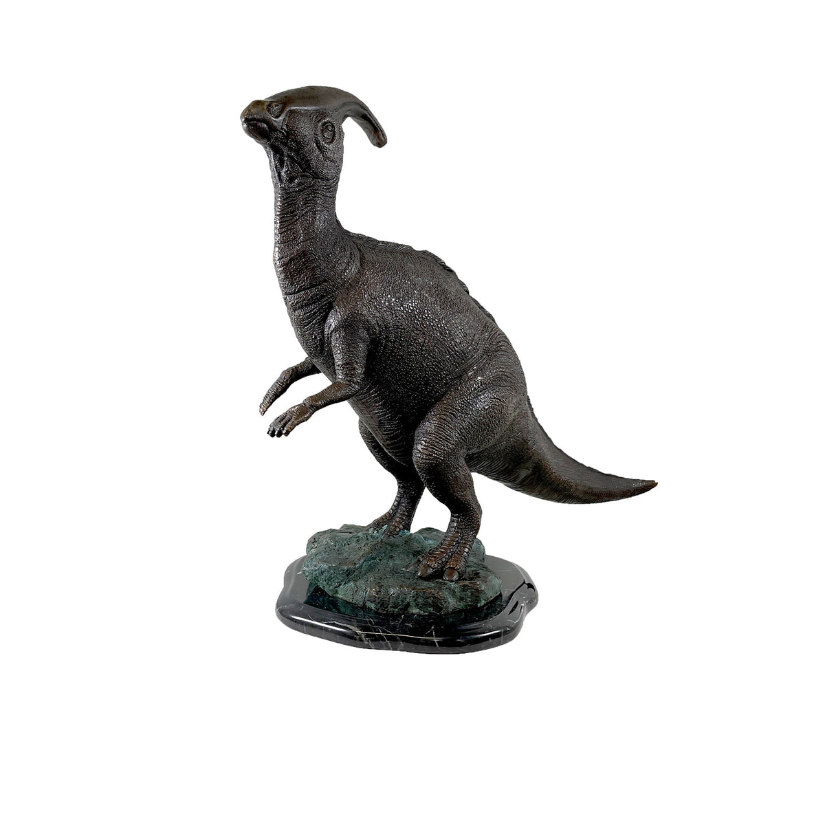 Parasaurolophus Dinosaur Table-top Bronze Statue – view 1
