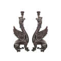 Dragon Candle Holder Bronze Statue Set - Table-Top Sculptures – view 1