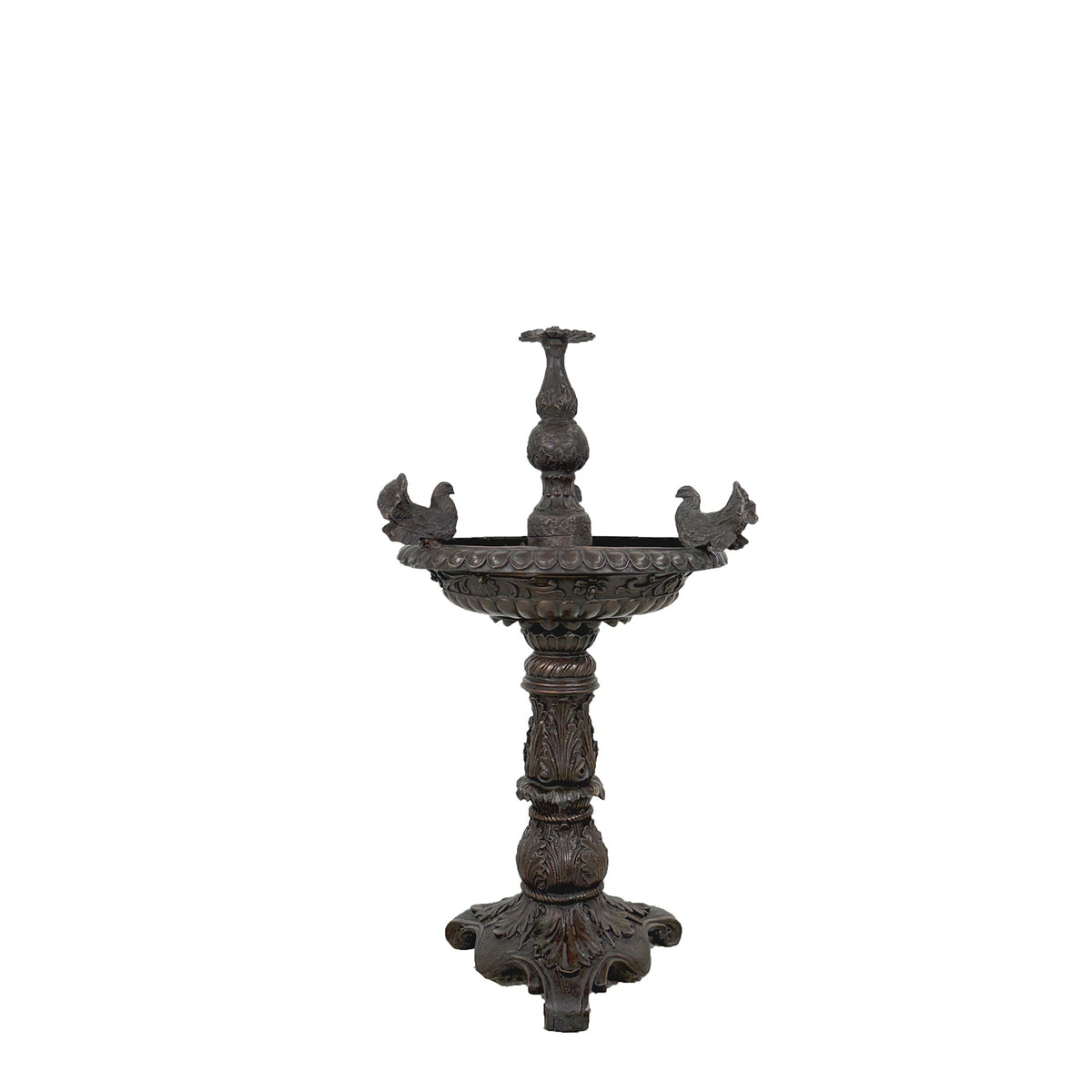 Bronze Fountain with Birds – view 1