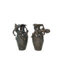 Boy & Girl Table-top Bronze Vase Set – view 1