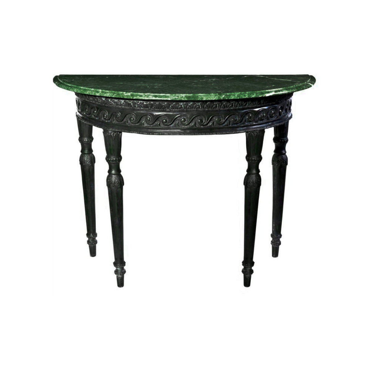 Traditional Bronze Demilune Table – view 1