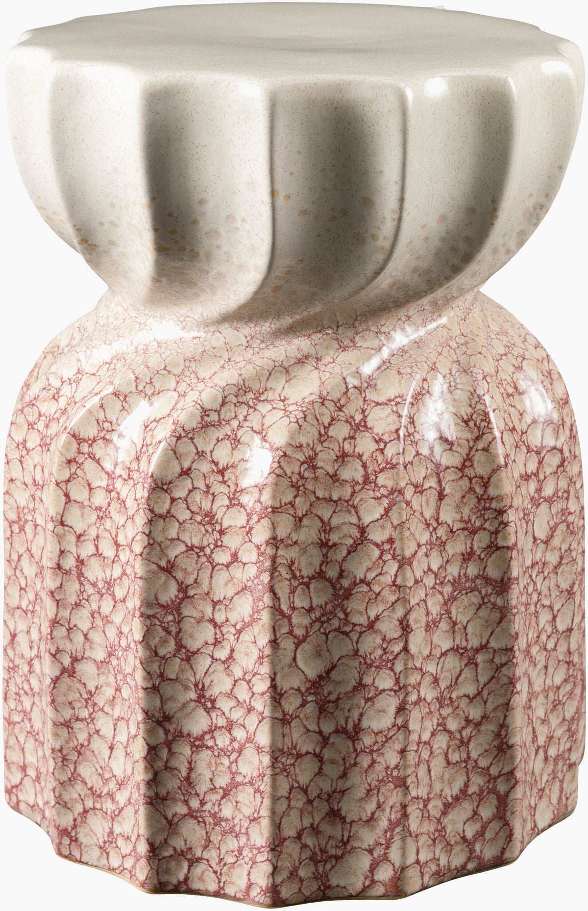 Alexia Garden Stool - Coral