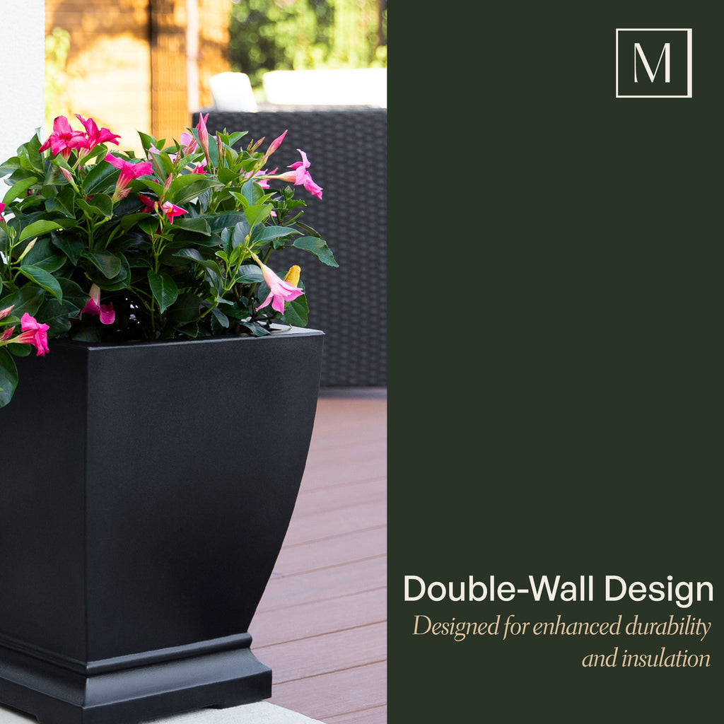 Acadia 18in Self-Watering Planter (2-Pack), view 8