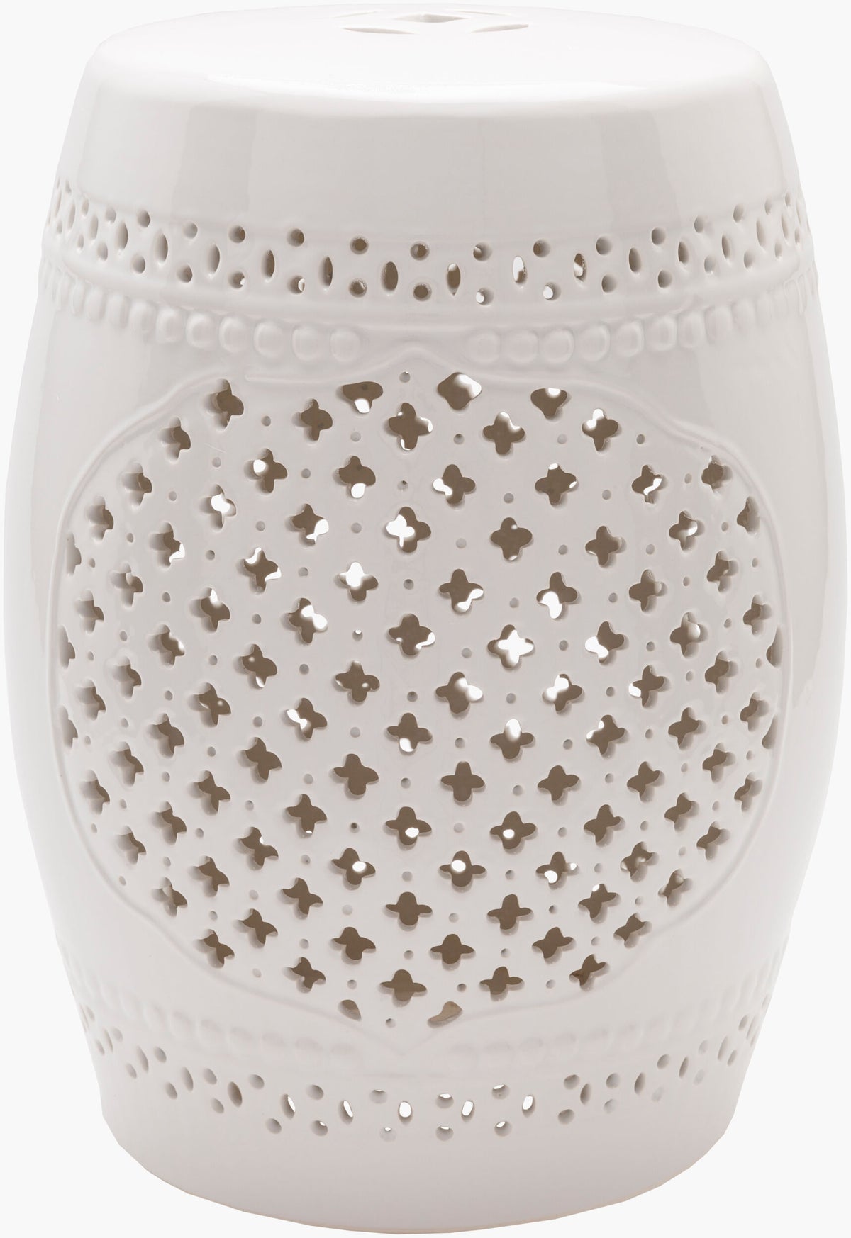 Auburndale Garden Stool - White