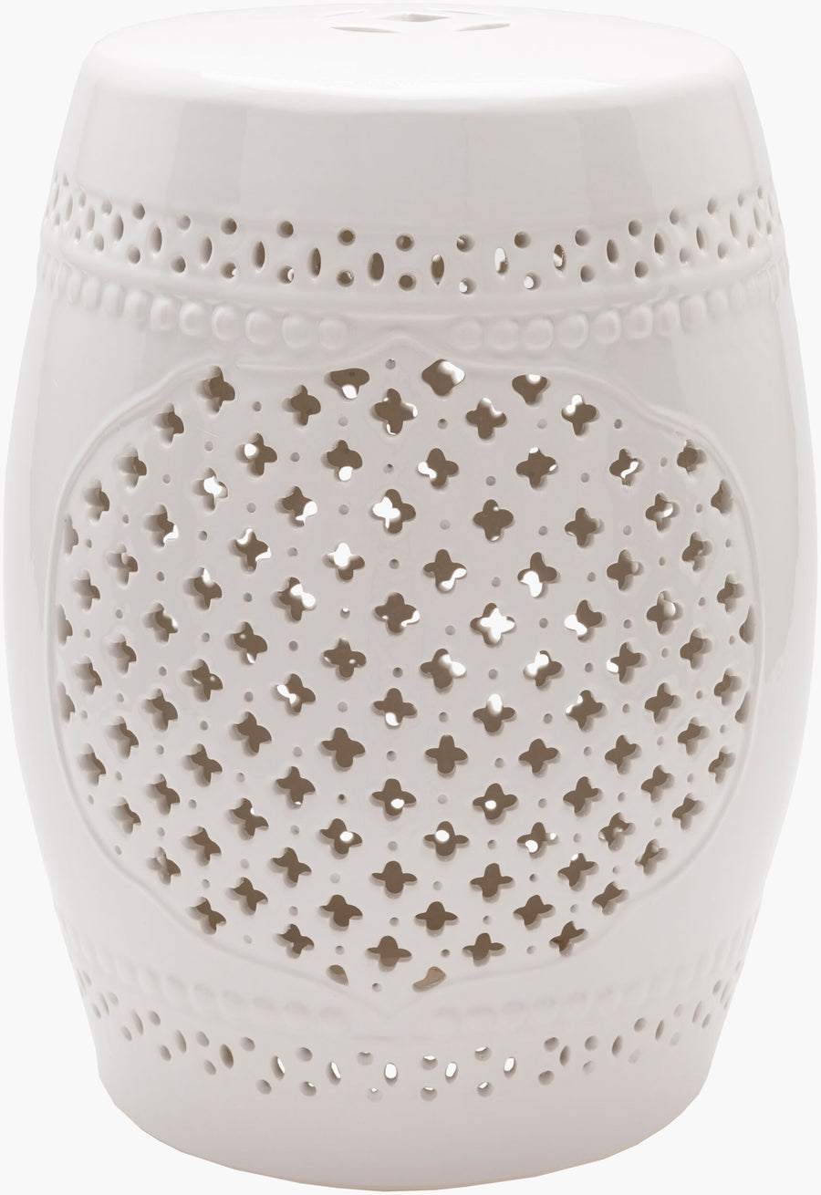Auburndale Garden Stool - White
