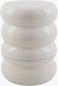 Bizen Garden Stool - White