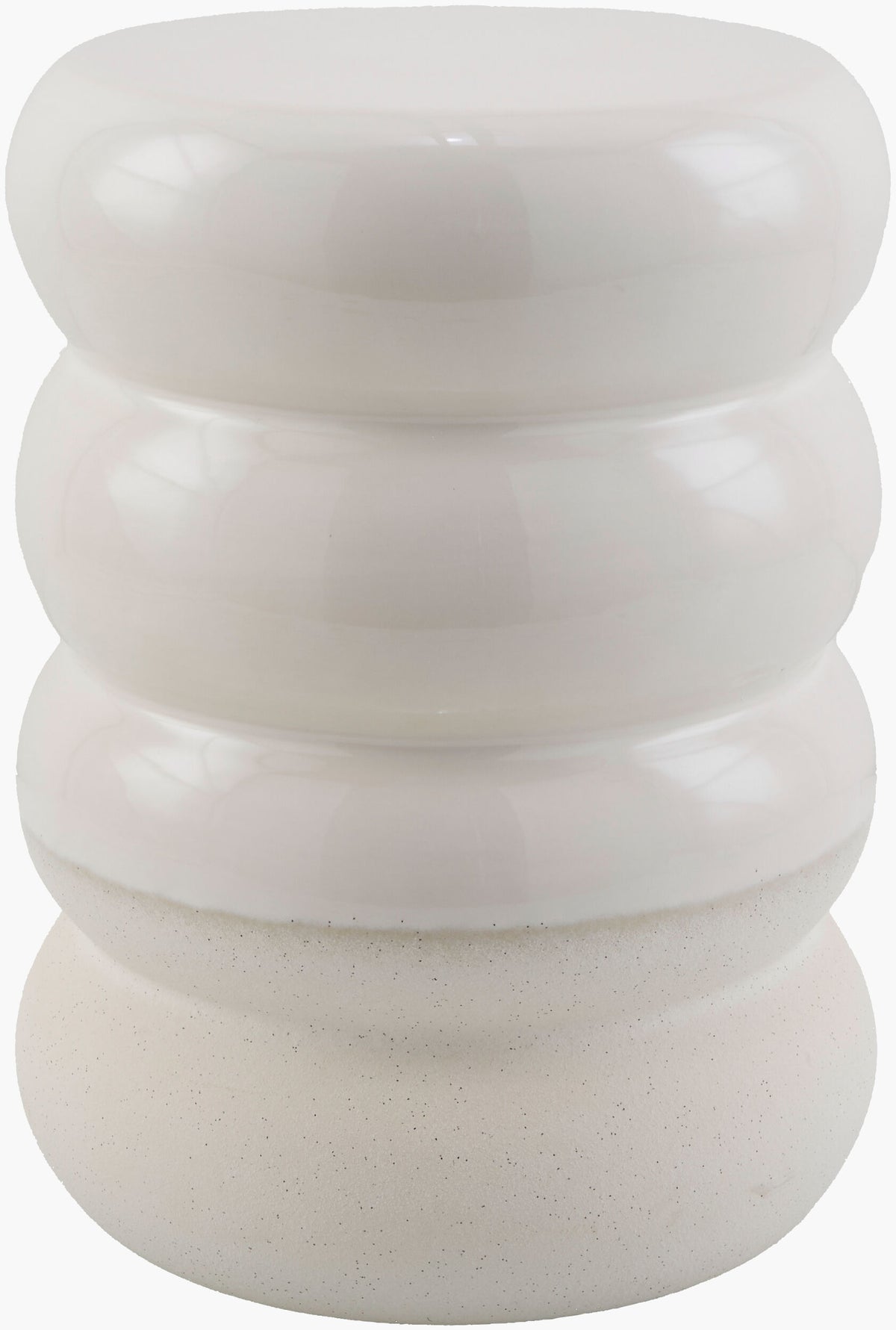 Bizen Garden Stool - White