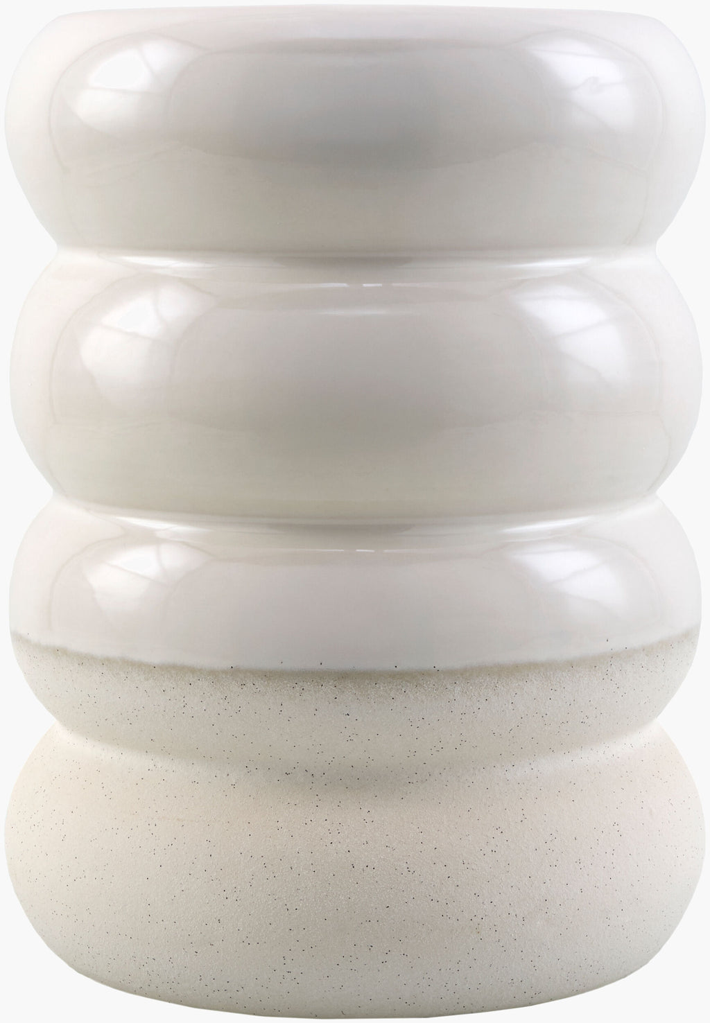 Bizen Garden Stool - White