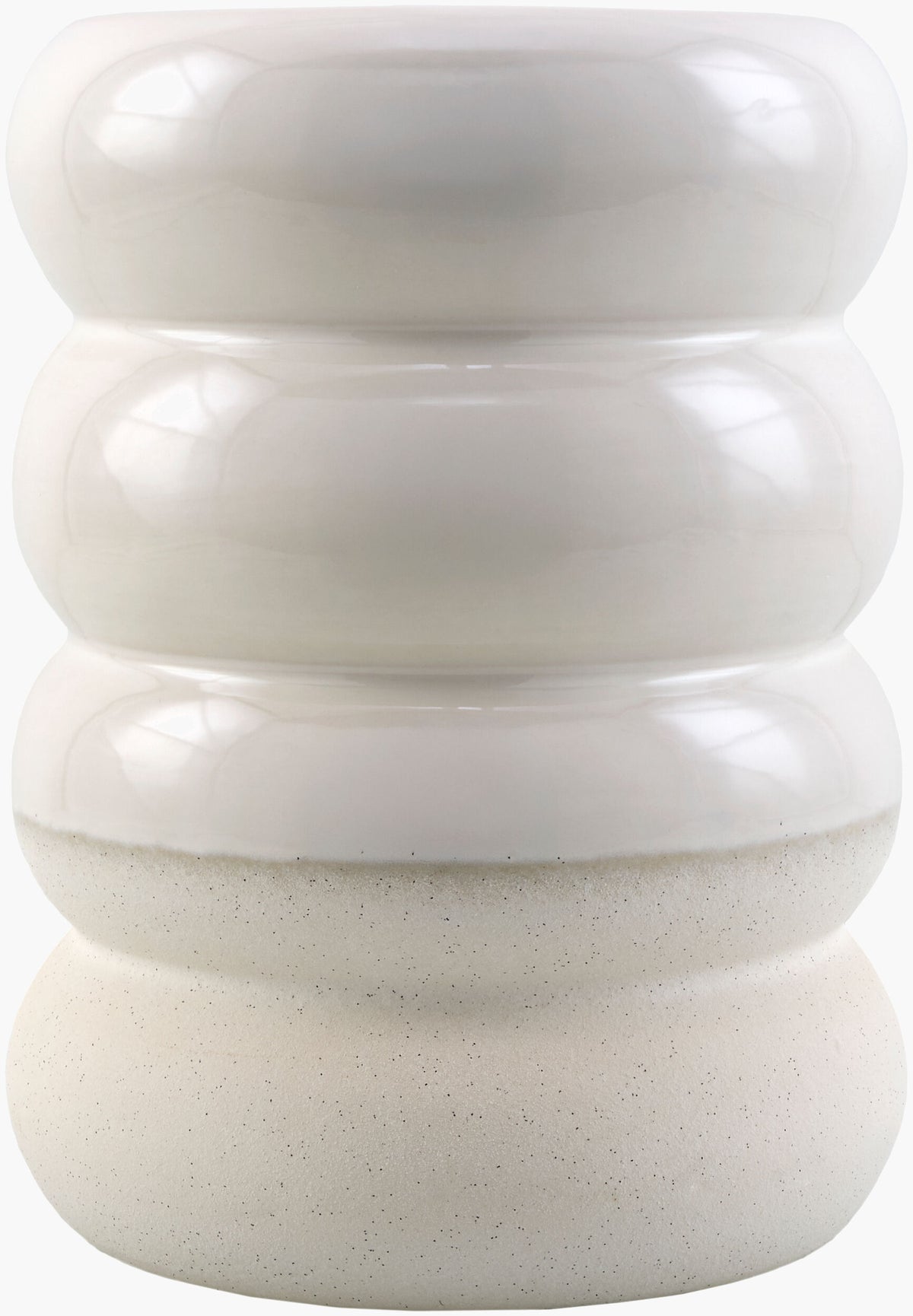 Bizen Garden Stool - White