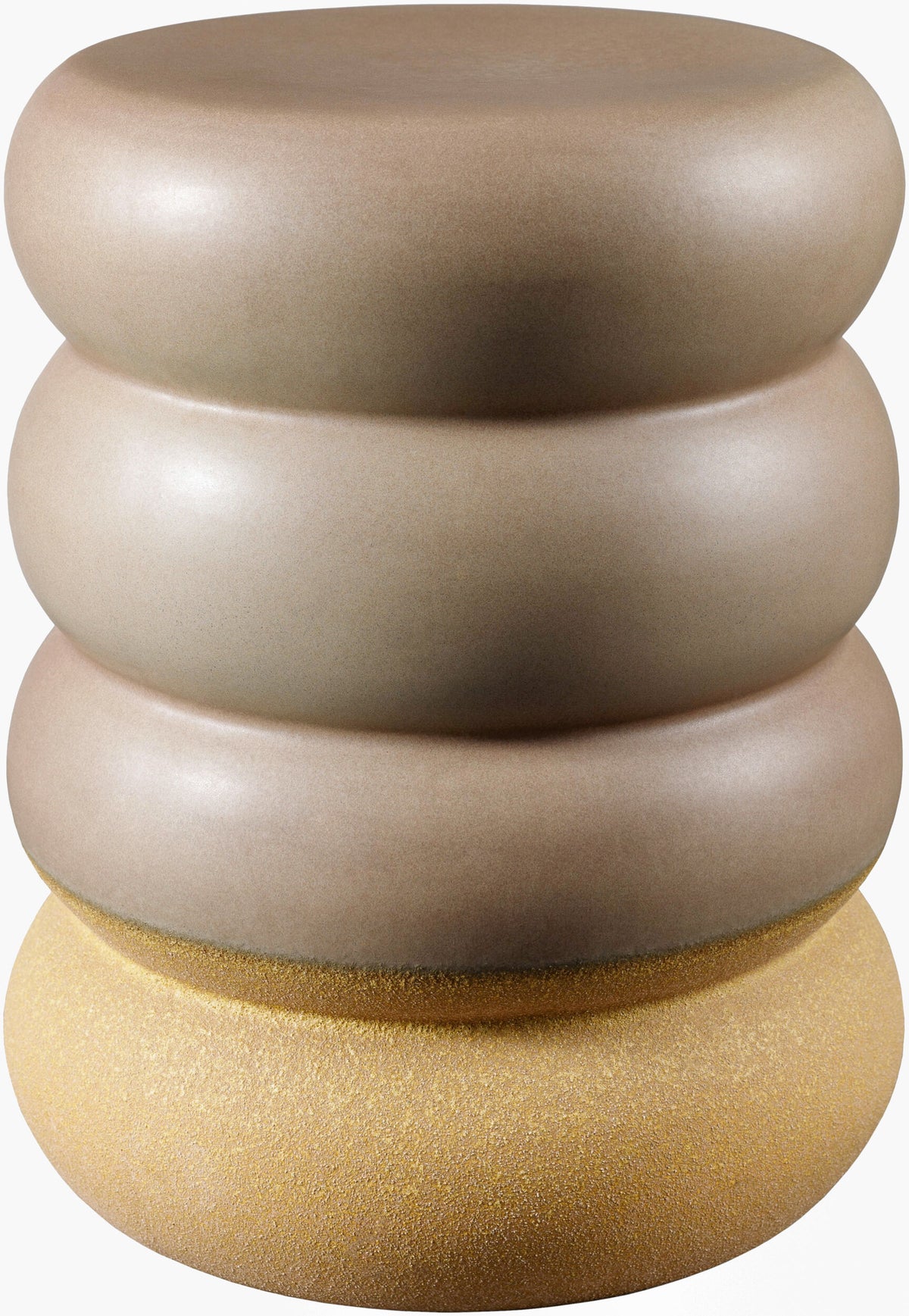Bizen Garden Stool - Brown