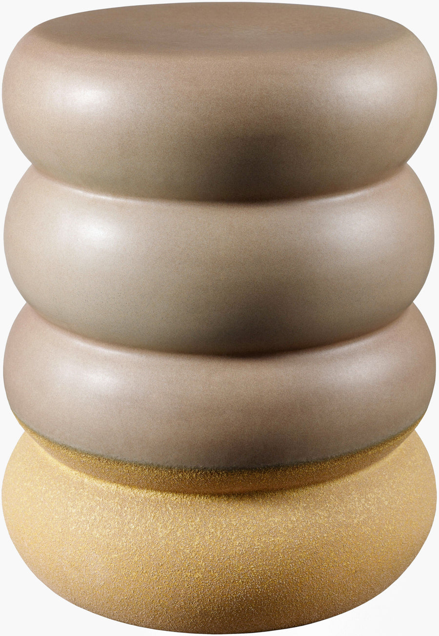 Bizen Garden Stool - Brown