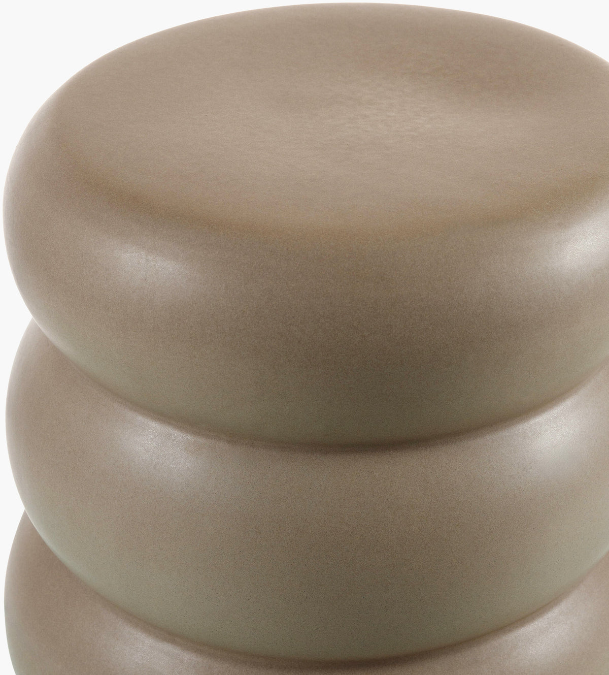 Bizen Garden Stool - Brown
