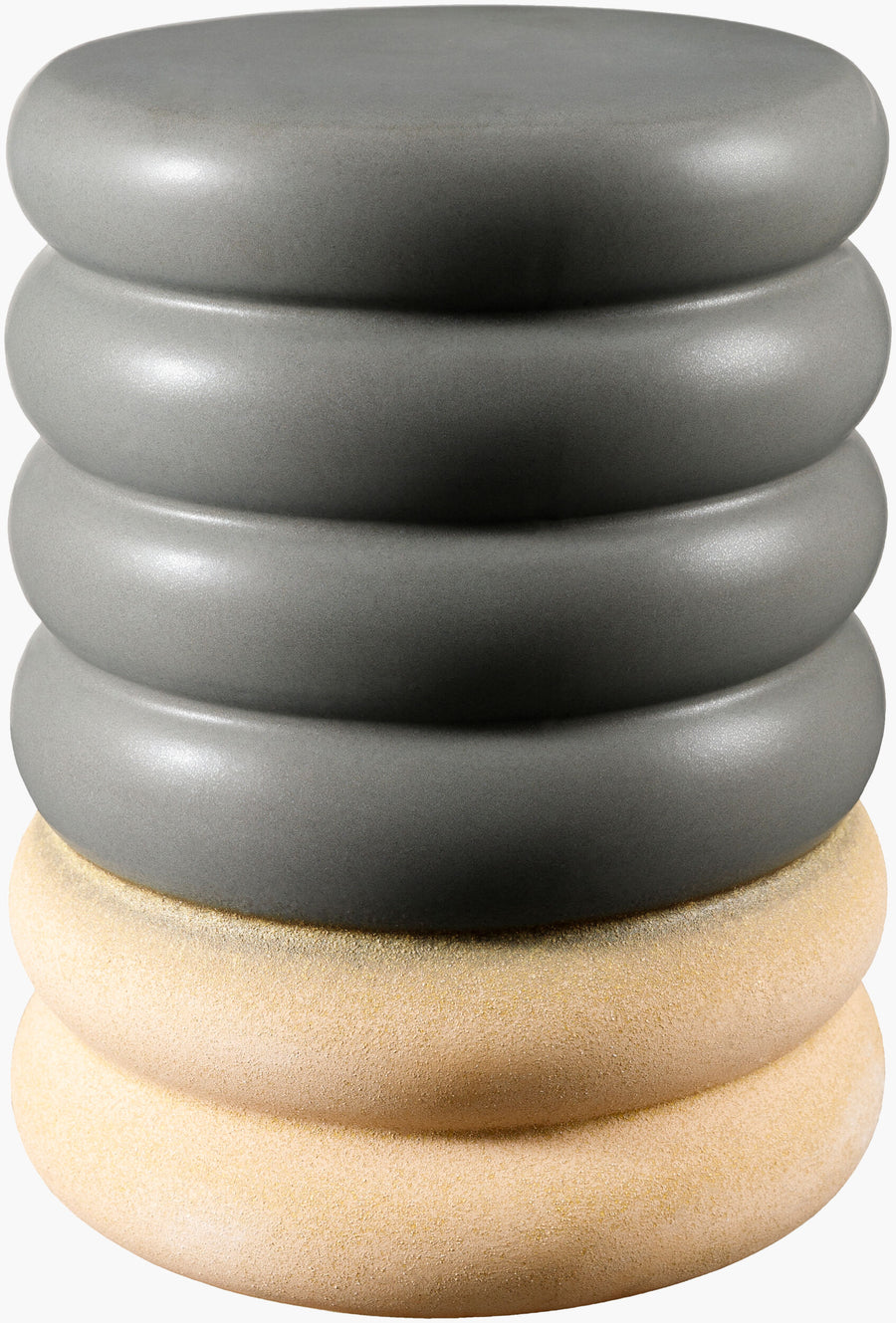 Bizen Garden Stool - Gray