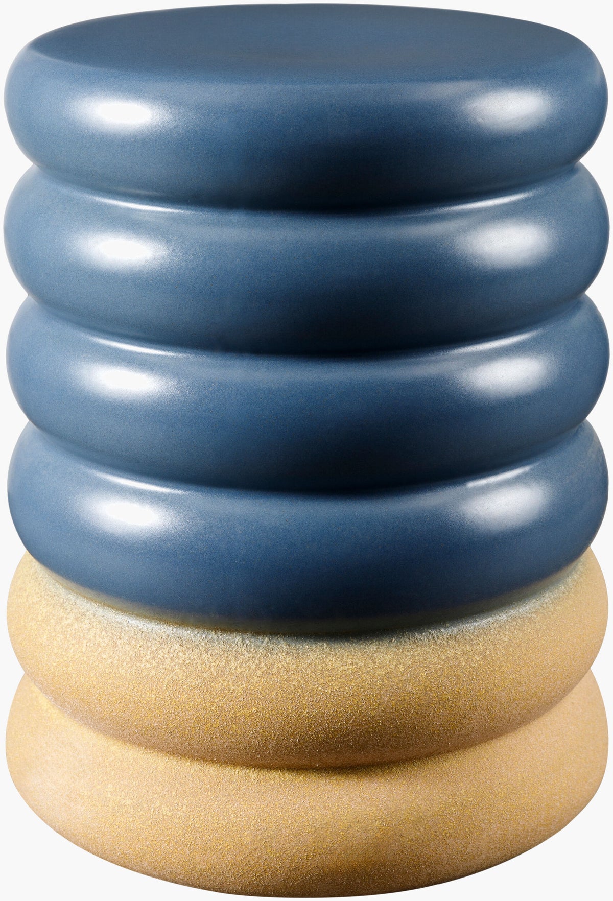 Bizen Garden Stool - Blue