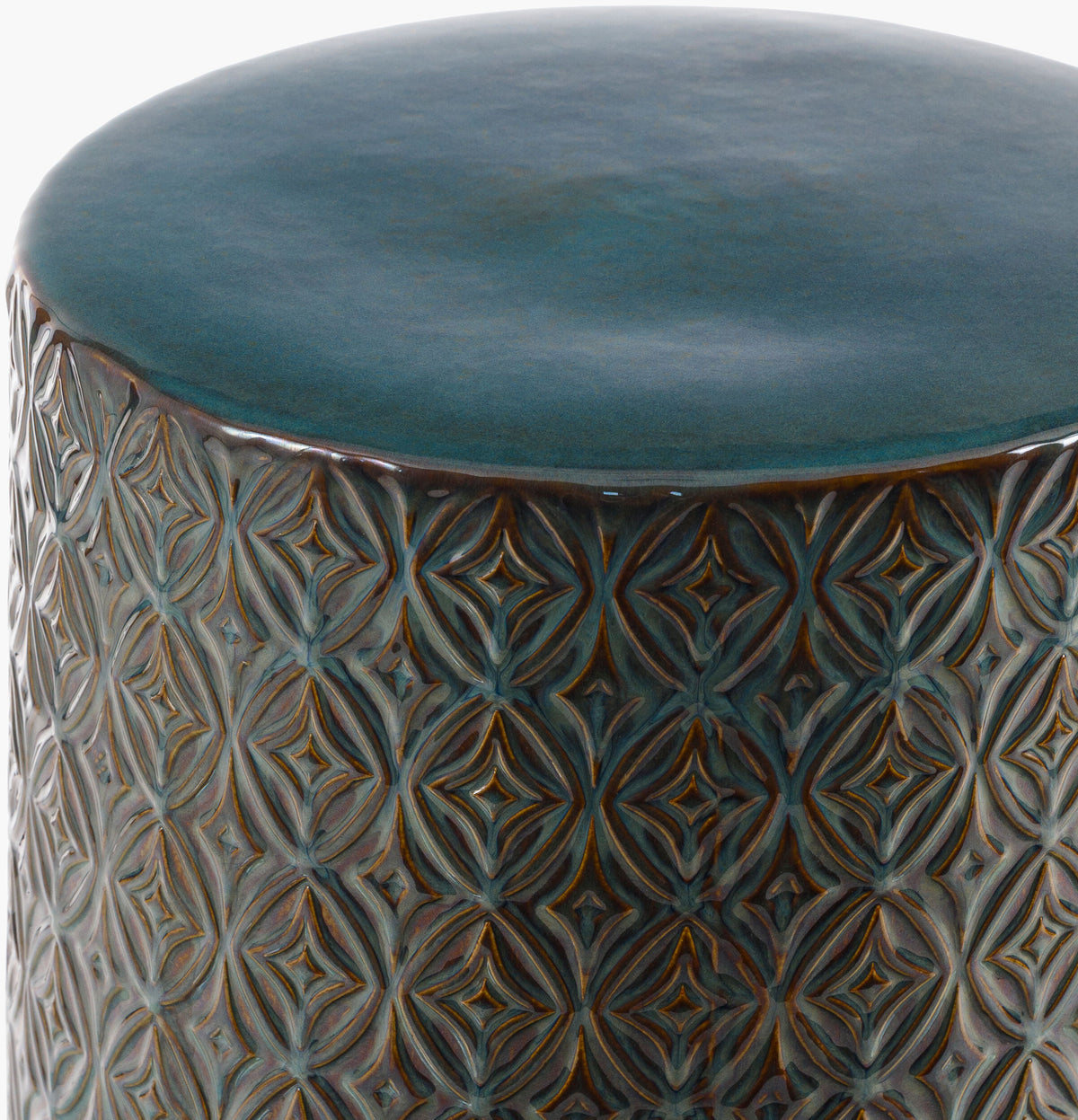 Brick Lane Garden Stool - Blue
