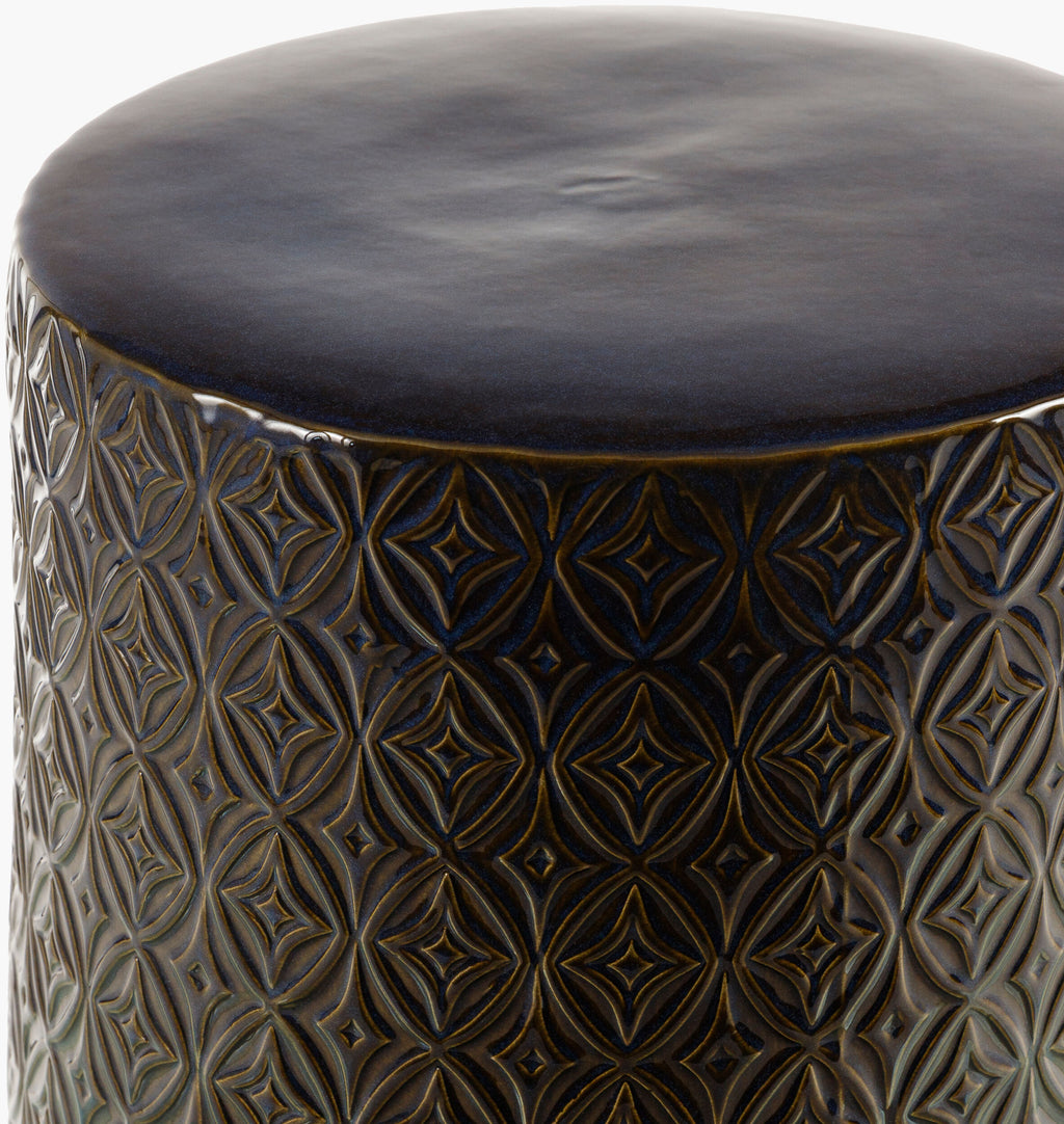 Brick Lane Garden Stool - Brown
