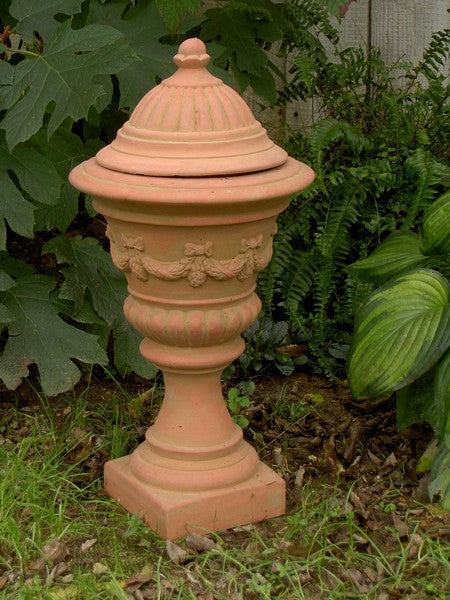 Garland Urn Fine Cast Planter with Lid