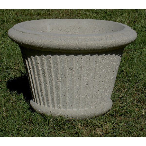 Small Pleated Fine Cast Planter