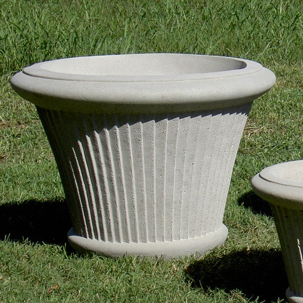 Medium Pleated Fine Cast Planter