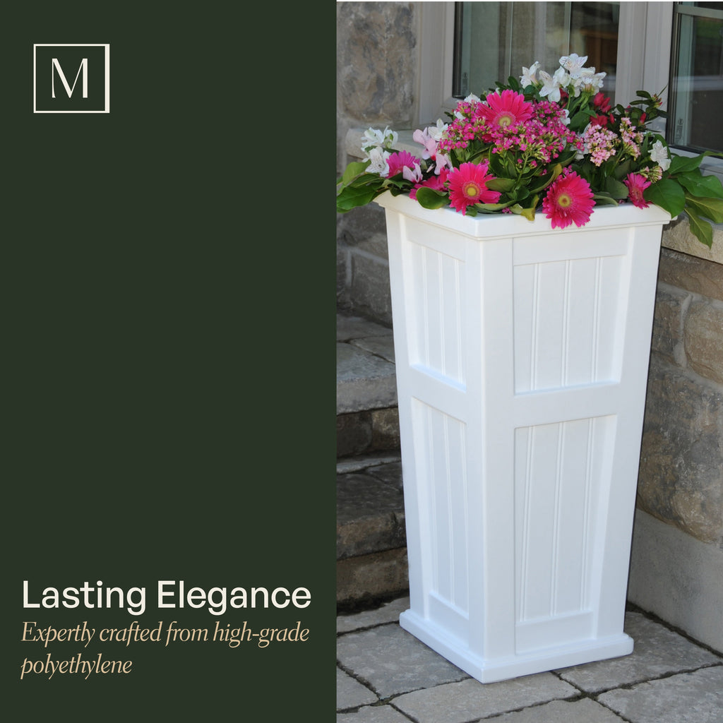 Cape Cod 32in Self-Watering Tall Planter, view 6