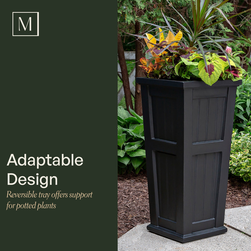 Cape Cod 32in Self-Watering Tall Planter, view 8