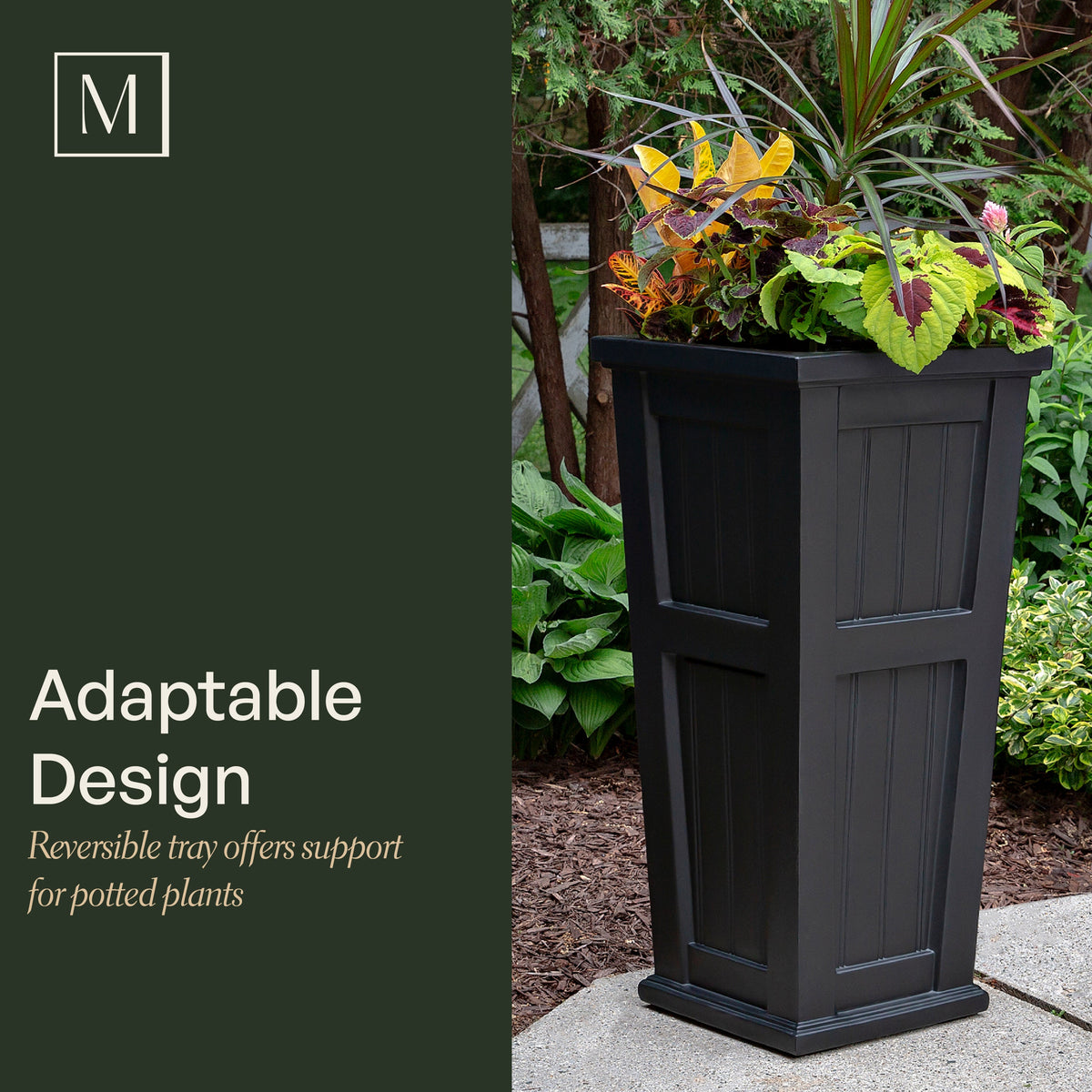 Cape Cod 32in Self-Watering Tall Planter, view 8