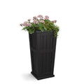 Cape Cod 32in Self-Watering Tall Planter, Black