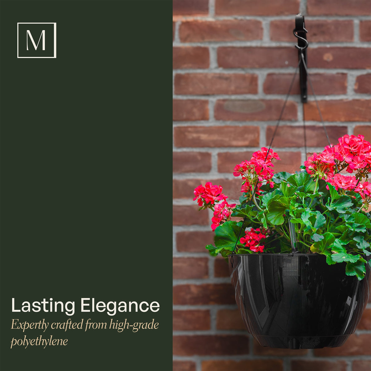 Caprio 14in Self-Watering Hanging Planter (2-Pack), view 6